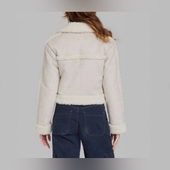 NWT Wild Fable Faux Shearling Jacket - Picture 3 of 8